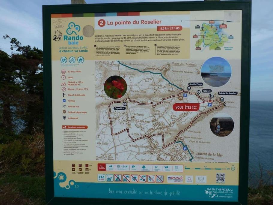 Chaumiere Cotiere: Plage A 500M,A Deux Pas Du Gr34 Plerin Ngoại thất bức ảnh